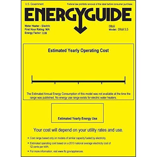 Calentador de Agua Eléctrico Instantáneo Dltsli 5.5KW 240V Mini