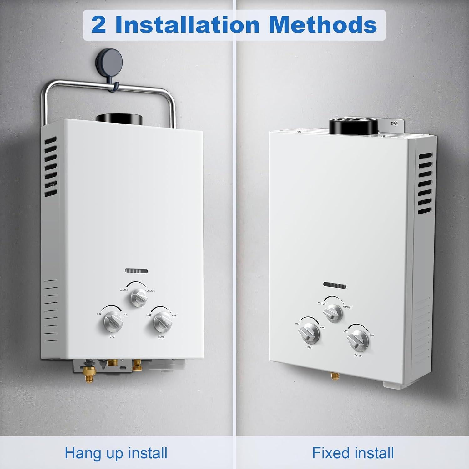 Calentador de Agua Sin Tanque Amzgachfktch 6L 1.58 GPM Portátil