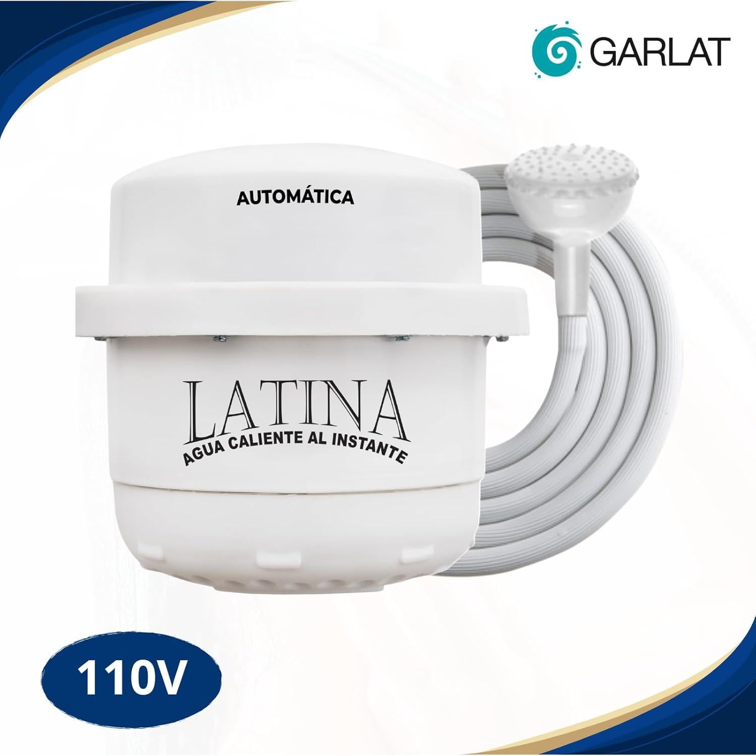 Ducha Eléctrica GARLAT LT20 110V con Ducha de Mano Mini