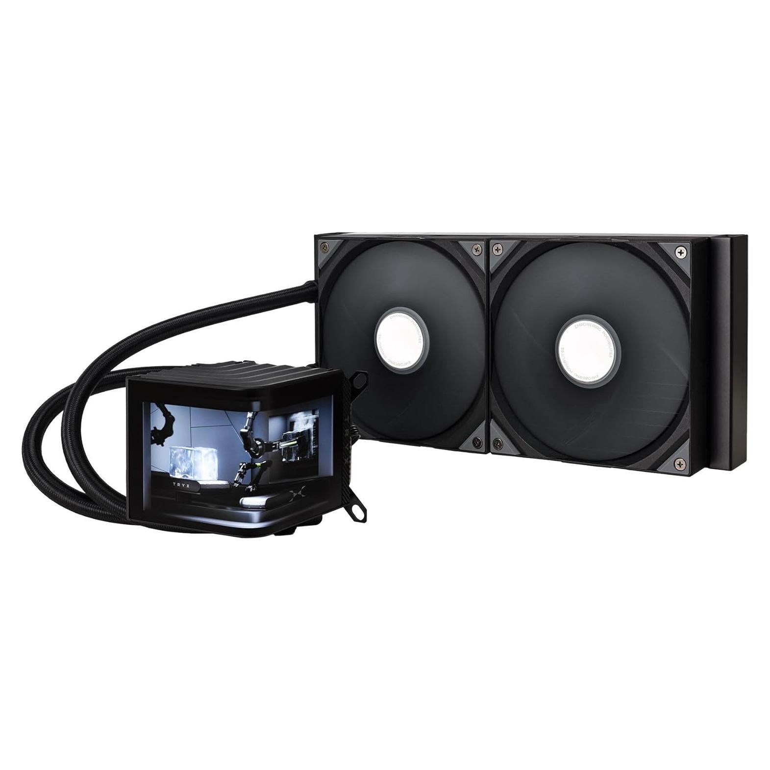 Enfriador AIO TRYX Panorama 280mm Negro con Pantalla Curvada 6.5"