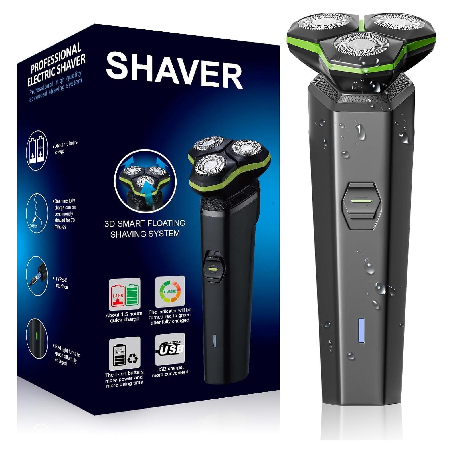 Afeitadora Eléctrica MAXWISDOM TXD001 3D Flotante Carga Tipo-C