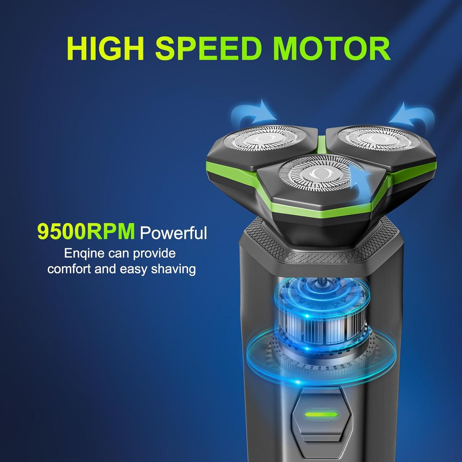 Afeitadora Eléctrica MAXWISDOM TXD001 3D Flotante Carga Tipo-C