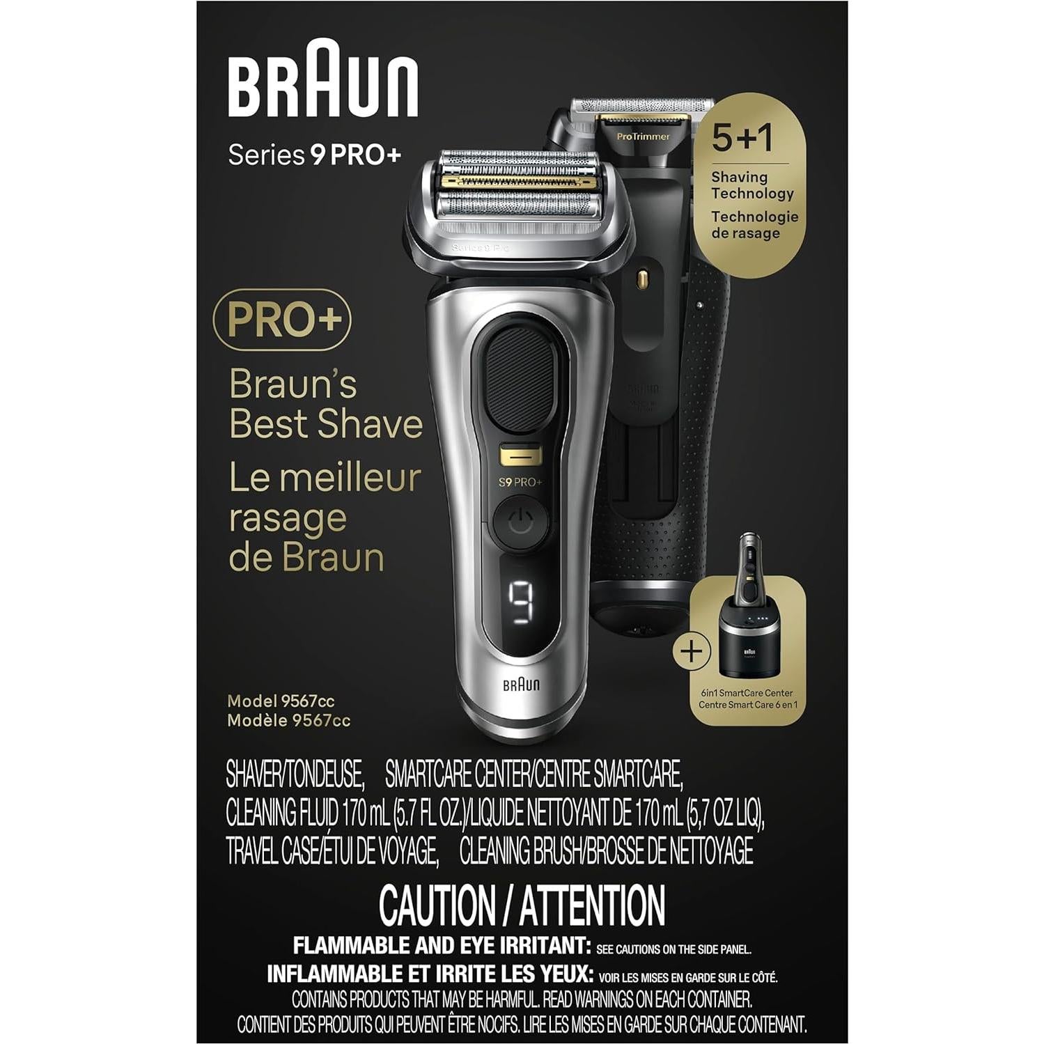 Afeitadora Eléctrica Braun Series 9 PRO+ 9567cc 6 en 1 para Hombres