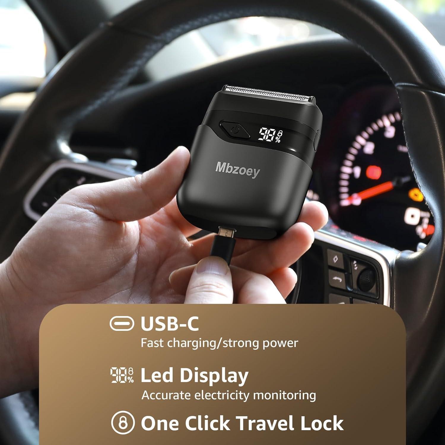 Afeitadora Eléctrica Inalámbrica Mbzoey MS-9723 Impermeable