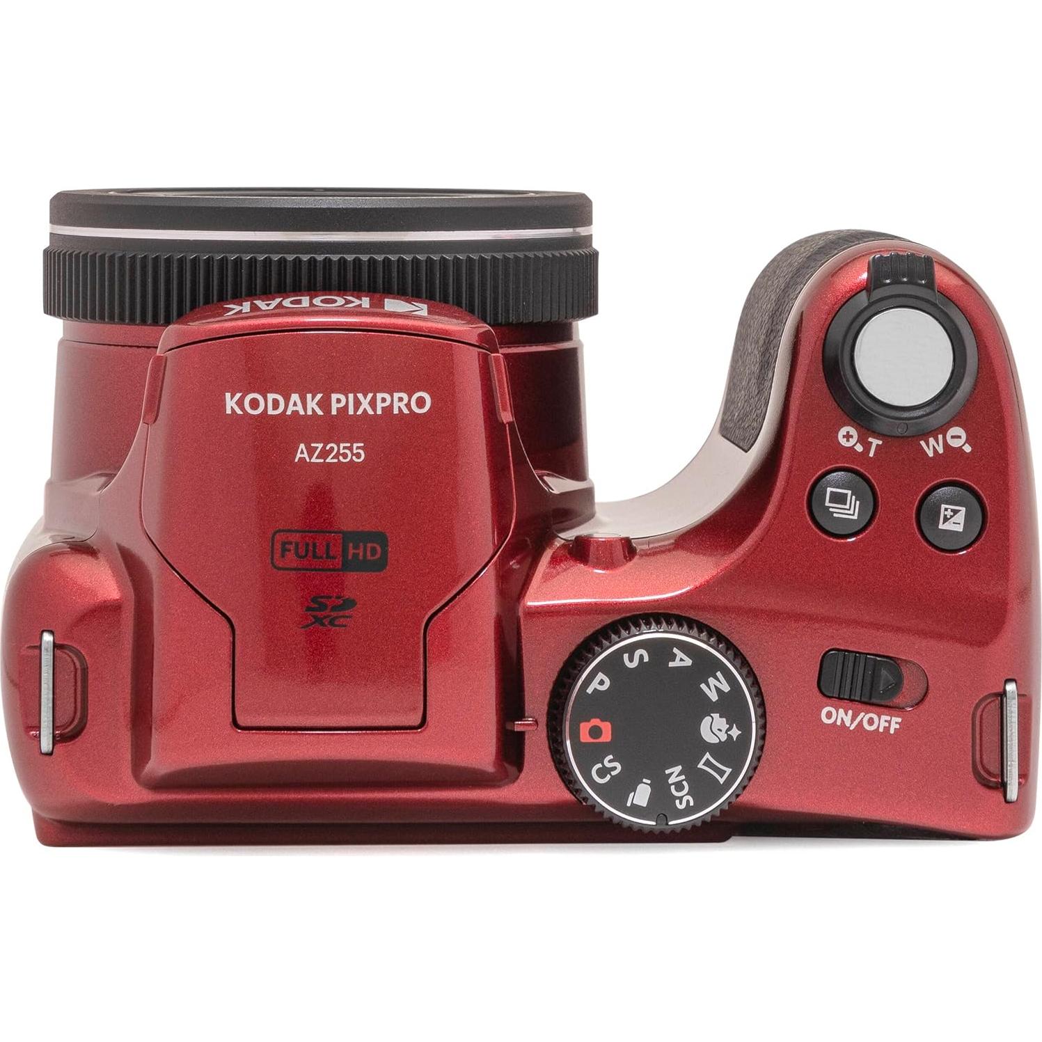 Cámara Digital Kodak PIXPRO AZ255 16MP 25x Zoom Rojo