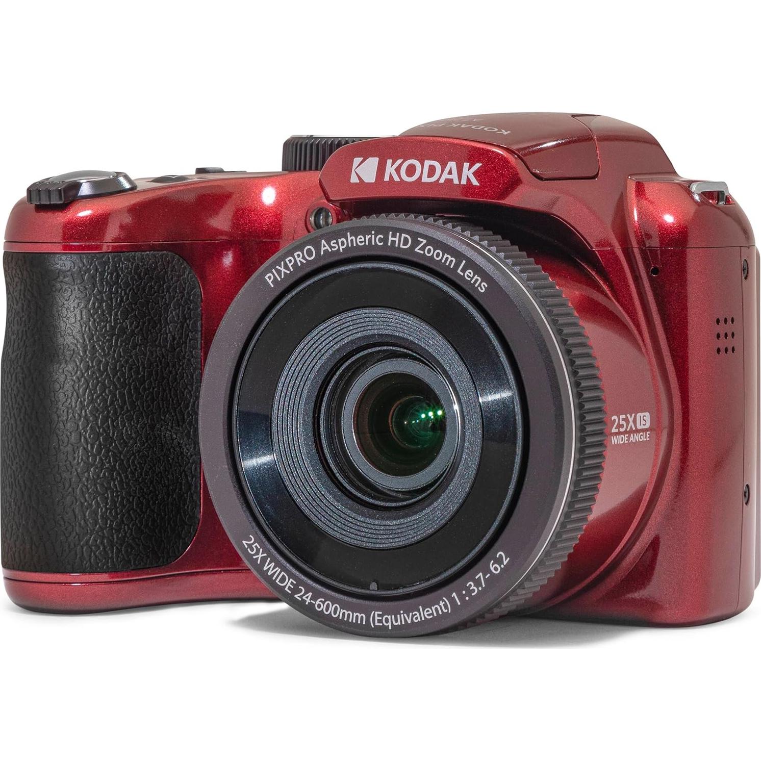 Cámara Digital Kodak PIXPRO AZ255 16MP 25x Zoom Rojo