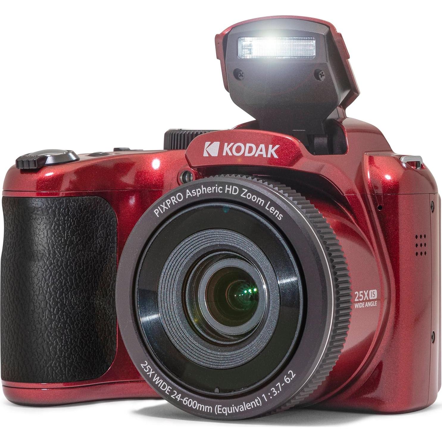 Cámara Digital Kodak PIXPRO AZ255 16MP 25x Zoom Rojo