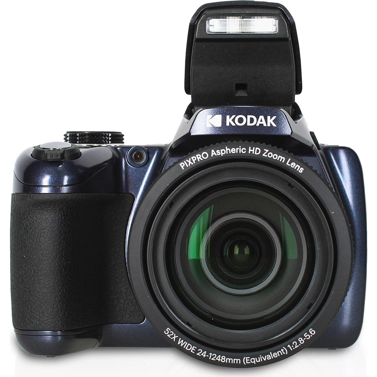 Cámara Digital Kodak Pixpro AZ528 Azul + 2x32GB + Accesorios