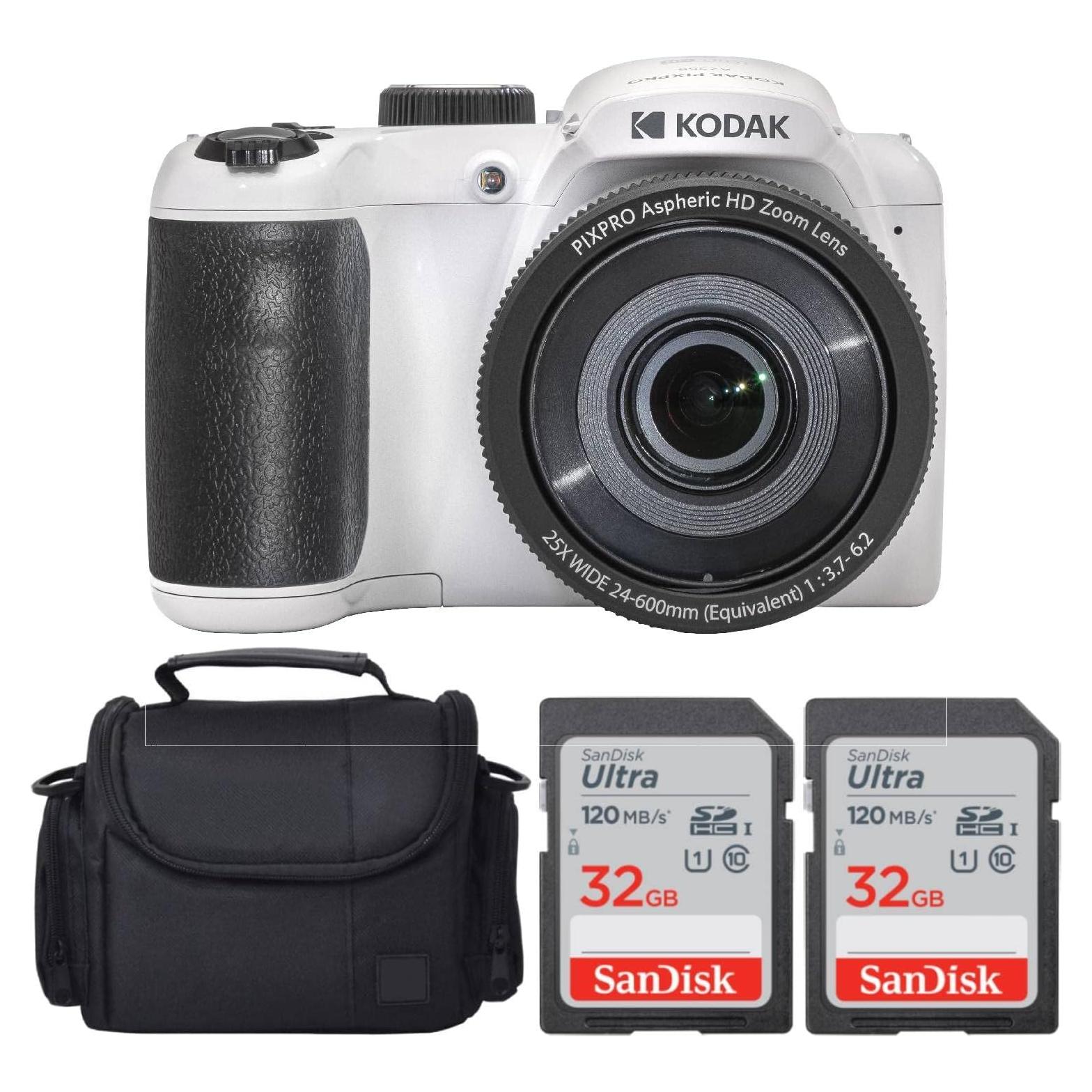 Cámara Digital Kodak PIXPRO AZ255 16MP + Tarjeta 32GB + Funda