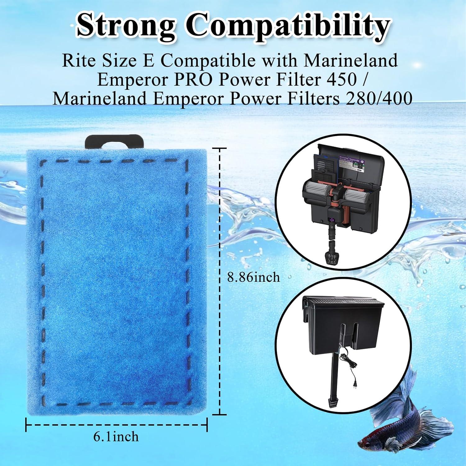 Cartuchos de Filtro Driamor 6 Paquete Tamaño Rite E para Marineland