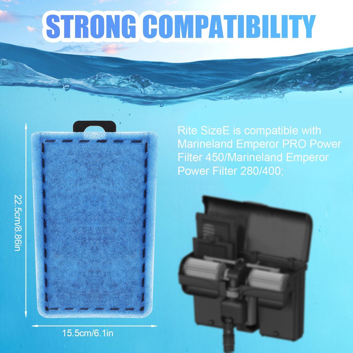 Cartuchos de Filtro Acuario BOXOB 10pcs Tamaño E para Marineland