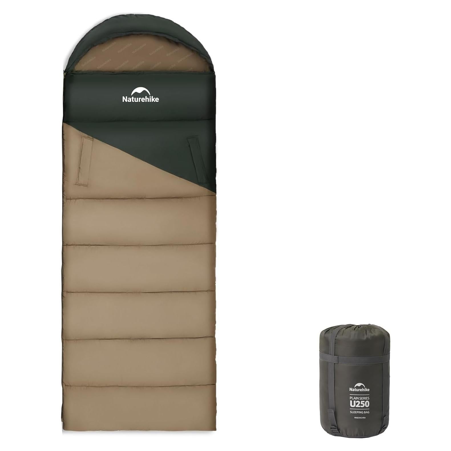 Saco de dormir Naturehike verde 3 estaciones 8.5°C liviano