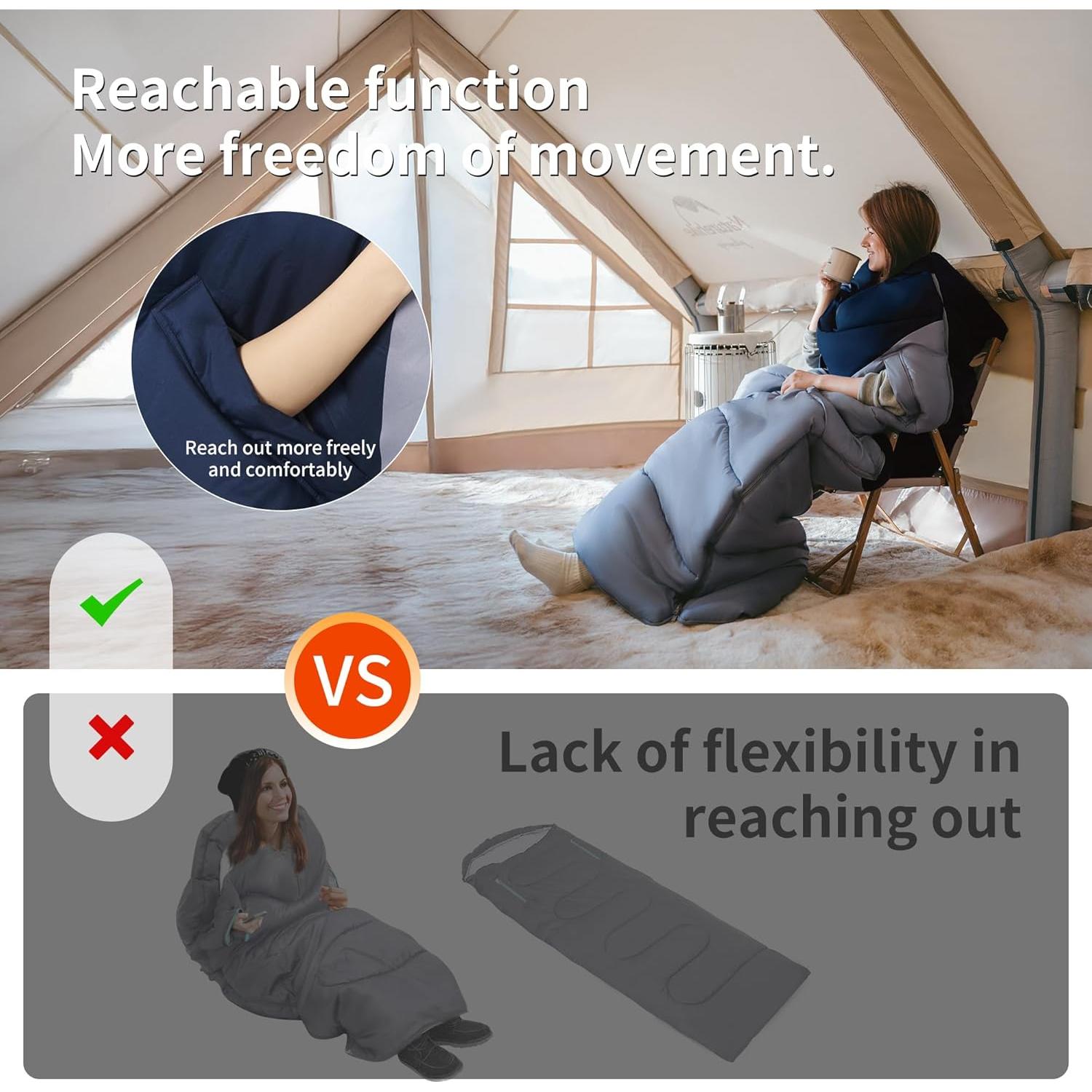 Saco de dormir Naturehike verde 3 estaciones 8.5°C liviano