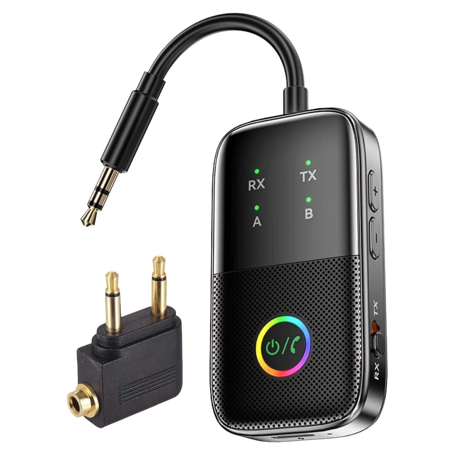 Transmisor Receptor Bluetooth 5.2 PROW A5 Pro 3.5mm Doble Modo
