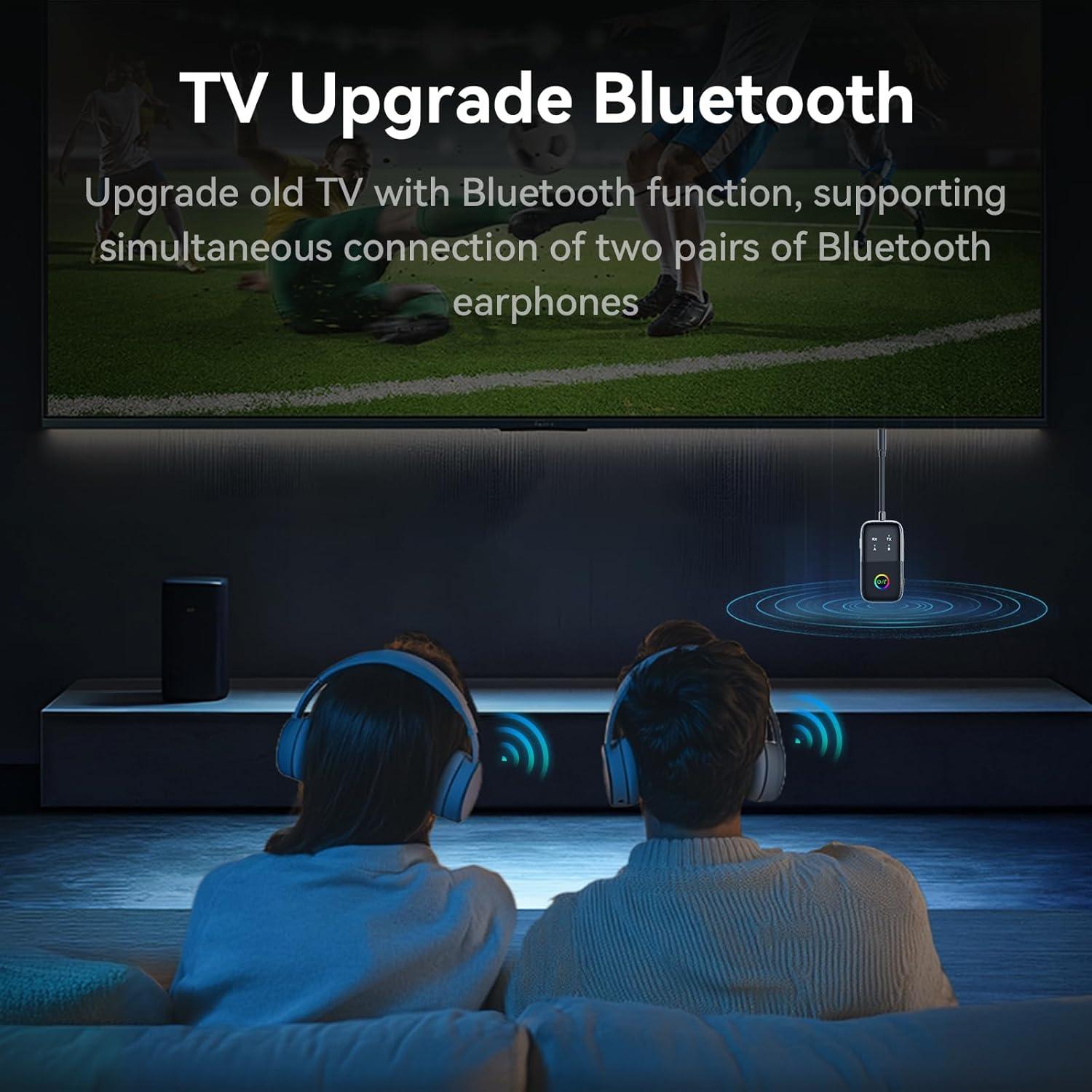 Transmisor Receptor Bluetooth 5.2 PROW A5 Pro 3.5mm Doble Modo