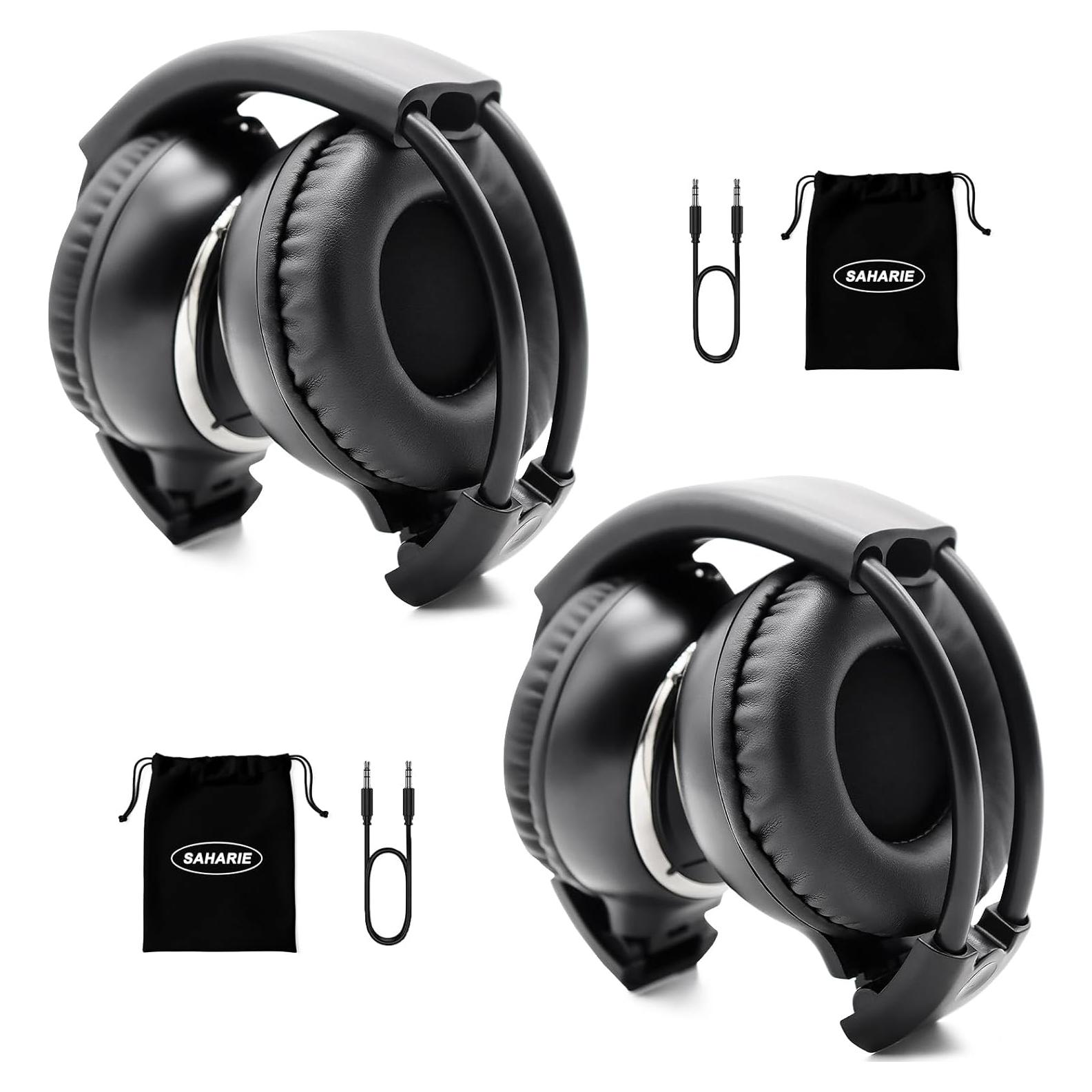 Auriculares Inalámbricos IR SAHARIE para DVD de Coche - 2 Pcs