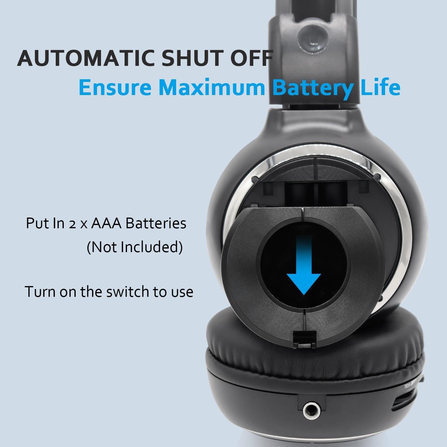 Auriculares Inalámbricos IR SAHARIE para DVD de Coche - 2 Pcs