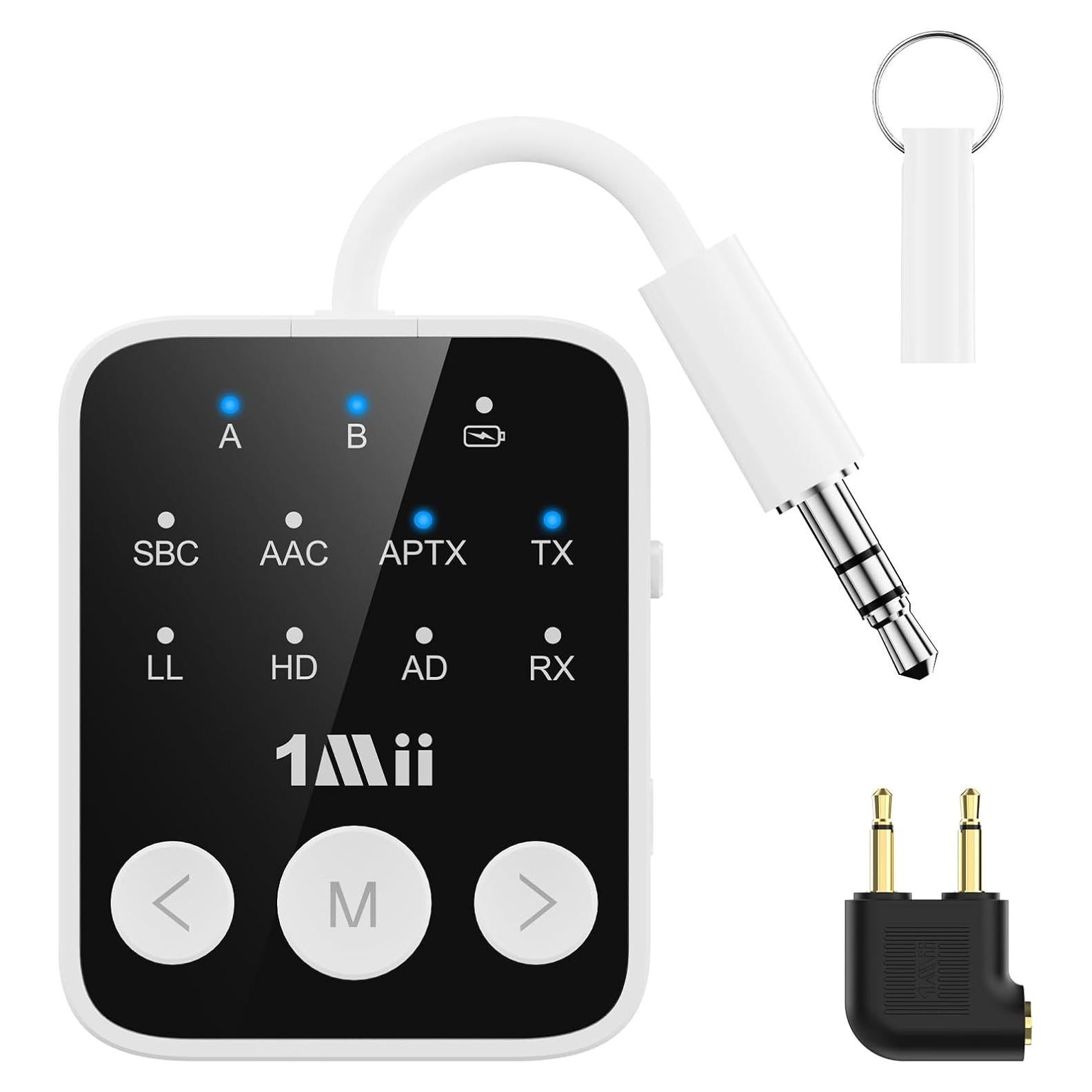 Transmisor Receptor Bluetooth 5.3 1Mii SafeFly Dot2 25H Audio