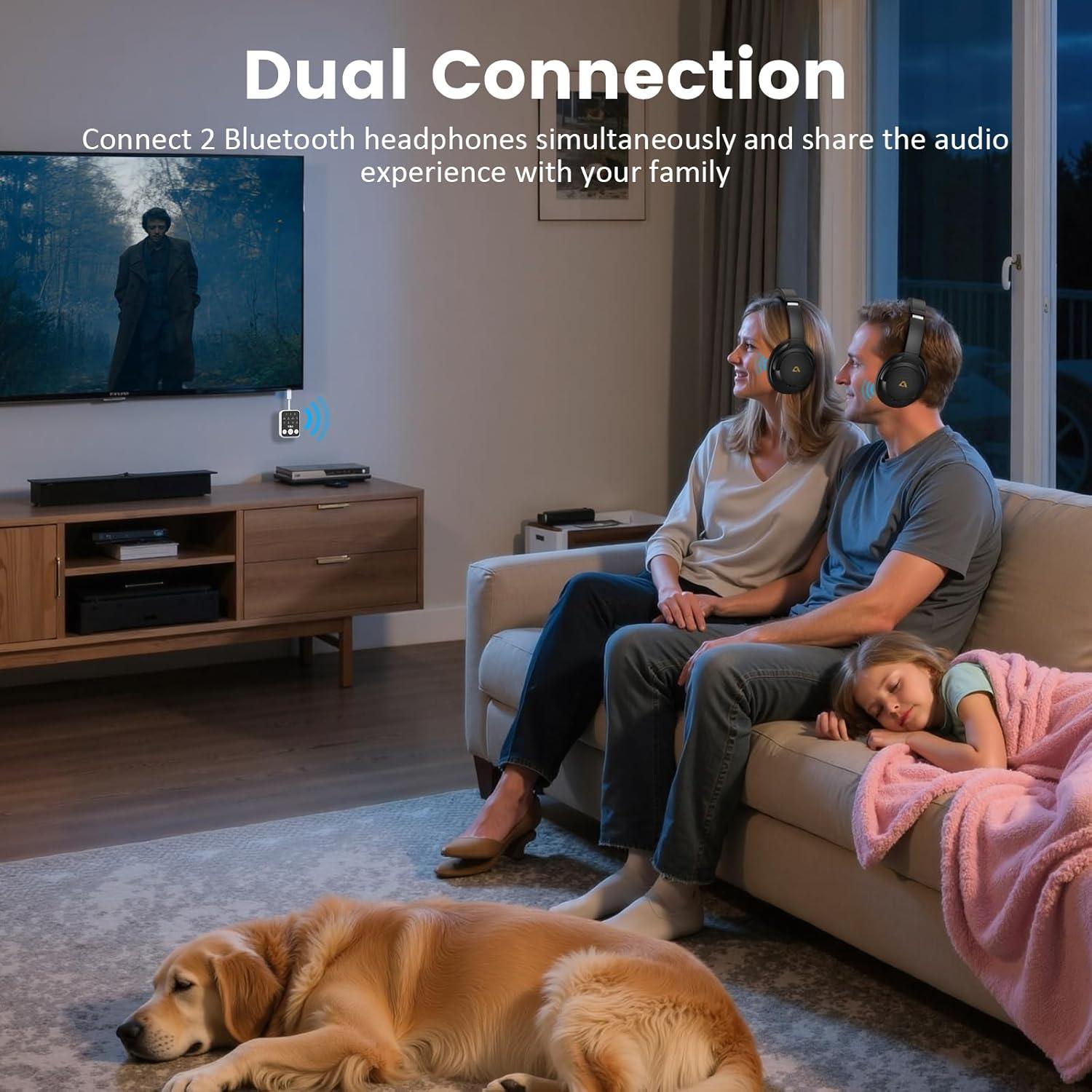 Transmisor Receptor Bluetooth 5.3 1Mii SafeFly Dot2 25H Audio