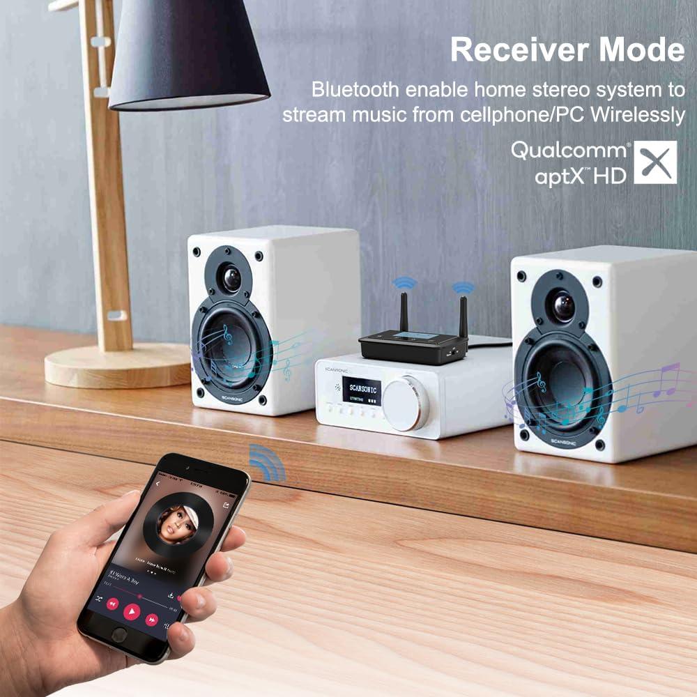 Transmisor Receptor Bluetooth 1Mii B03+ para TV y Audio