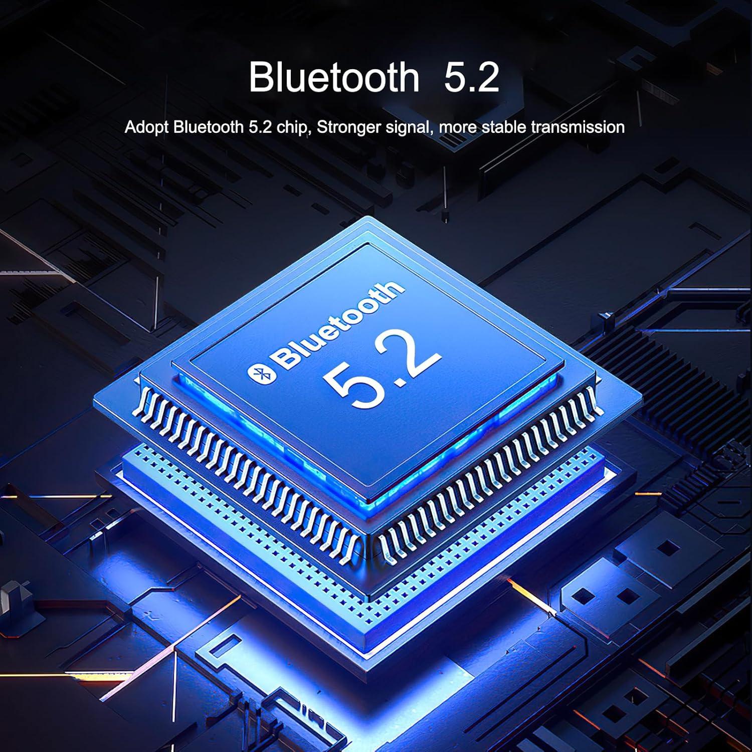 Transmisor Receptor Bluetooth 5.2 JXTZ con Pantalla 3.66 cm