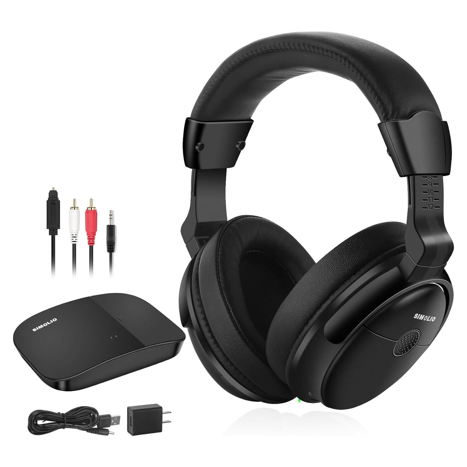 Auriculares Inalámbricos SIMOLIO SM-825D Pro para TV con Batería Reemplazable