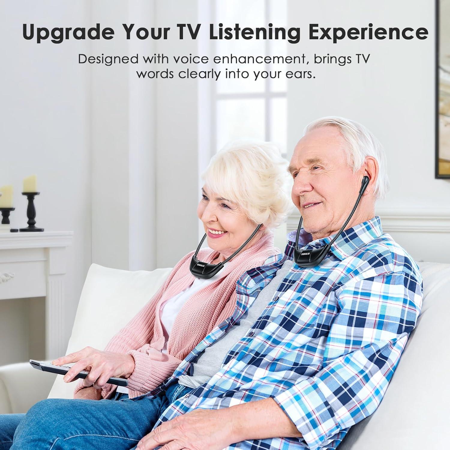 Auriculares Inalámbricos SIMOLIO SM-863D para TV, 15h Batería