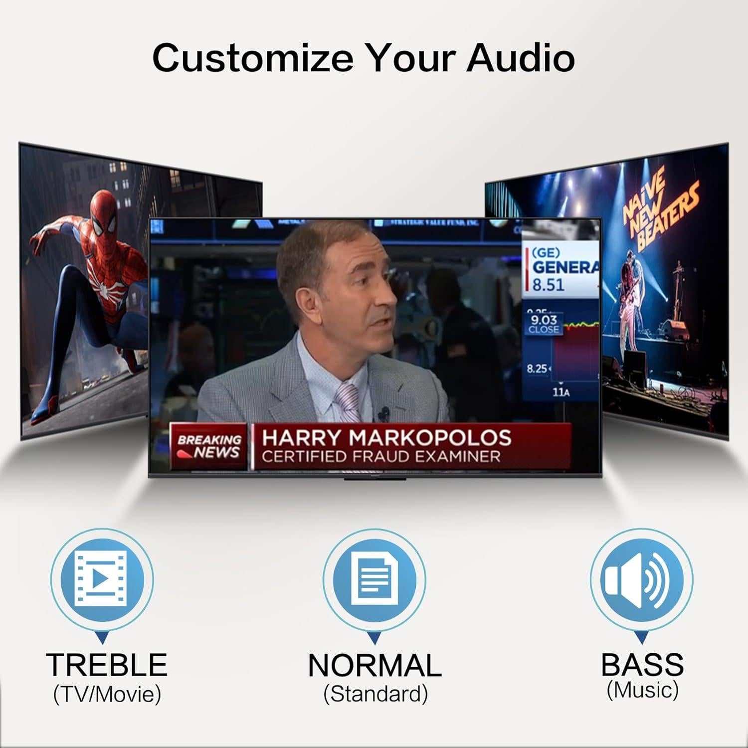 Auriculares Inalámbricos SIMOLIO SM-563TV Pro para TV - 4 Paquete