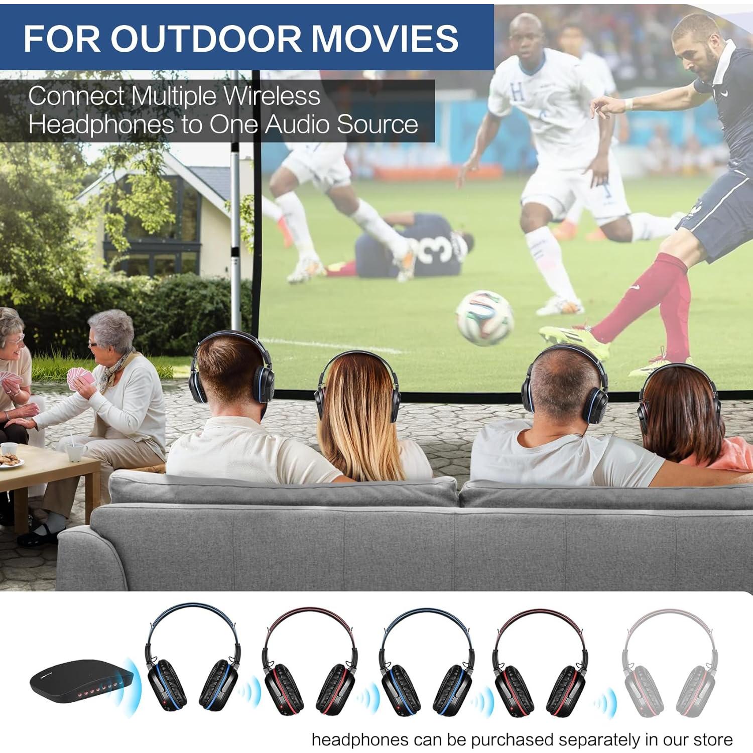 Auriculares Inalámbricos SIMOLIO SM-563TV Pro para TV - 4 Paquete