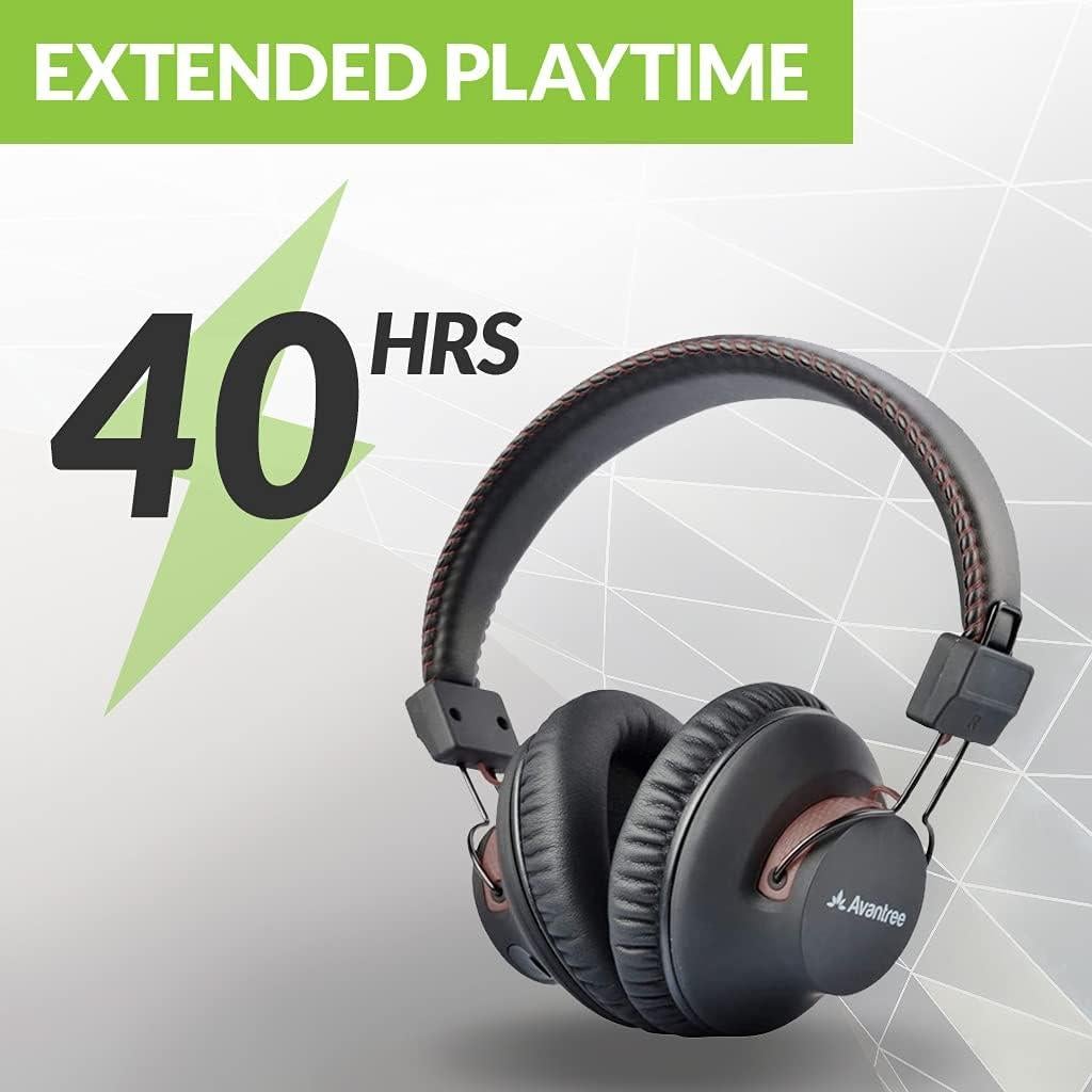 Auriculares Bluetooth Avantree C519M con Micrófono - 40hrs Juego