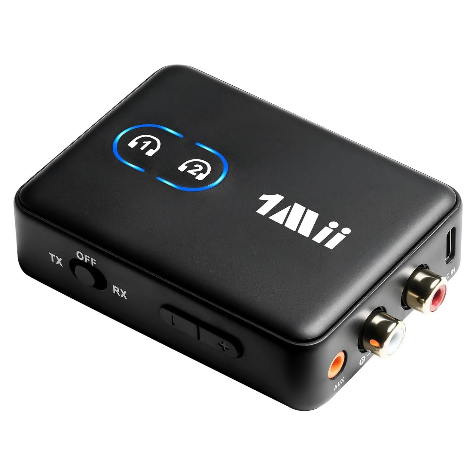 Adaptador RCA Bluetooth 5.3 1Mii ML302+ Transmisor Receptor