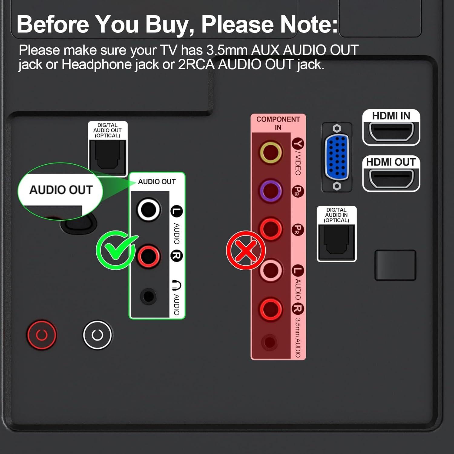 Adaptador RCA Bluetooth 5.3 1Mii ML302+ Transmisor Receptor