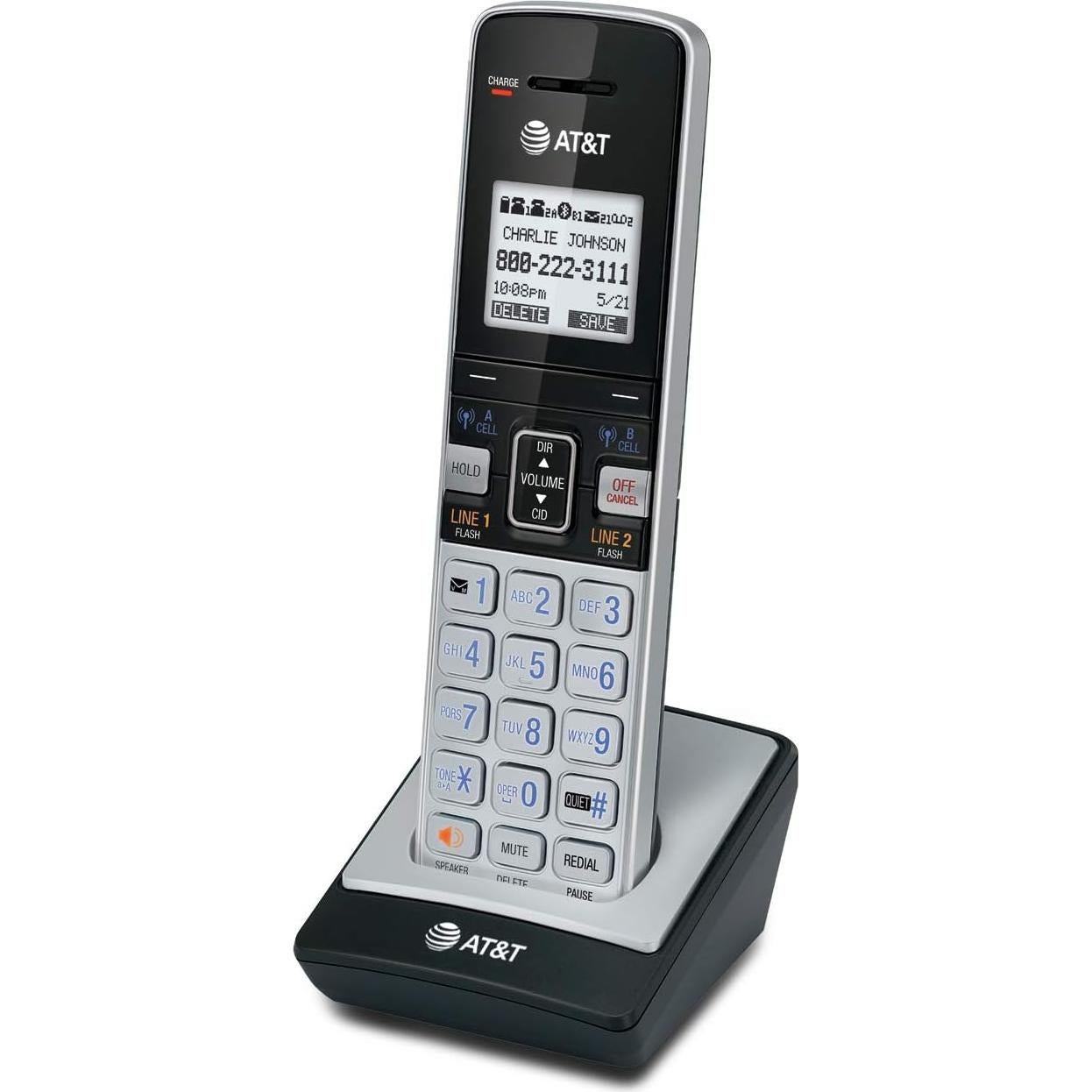 Auricular Inalámbrico AT&T TL86003 Plata/Negro - Accesorio