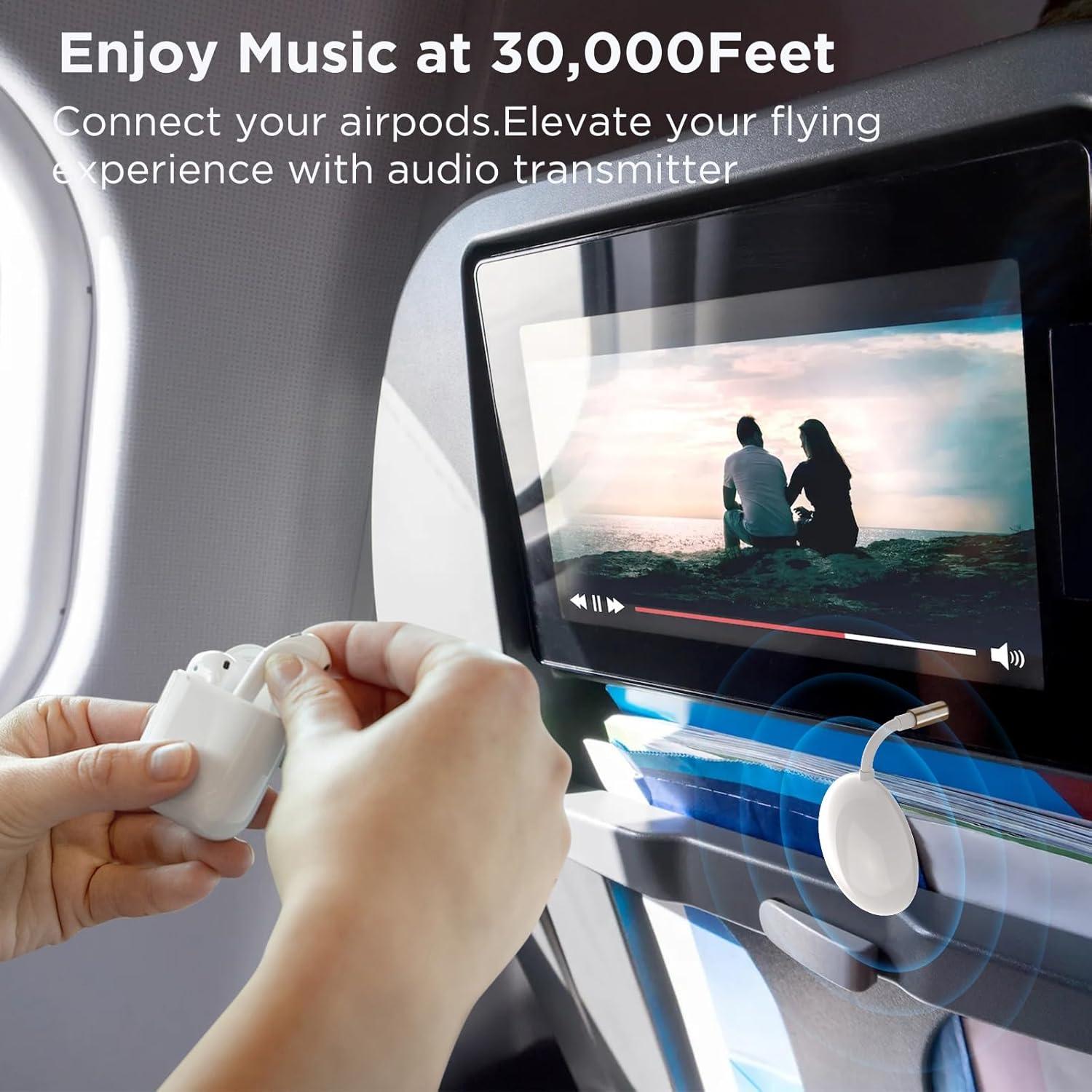 Adaptador Transmisor Bluetooth 5.3 Zhongzhi para Aviones