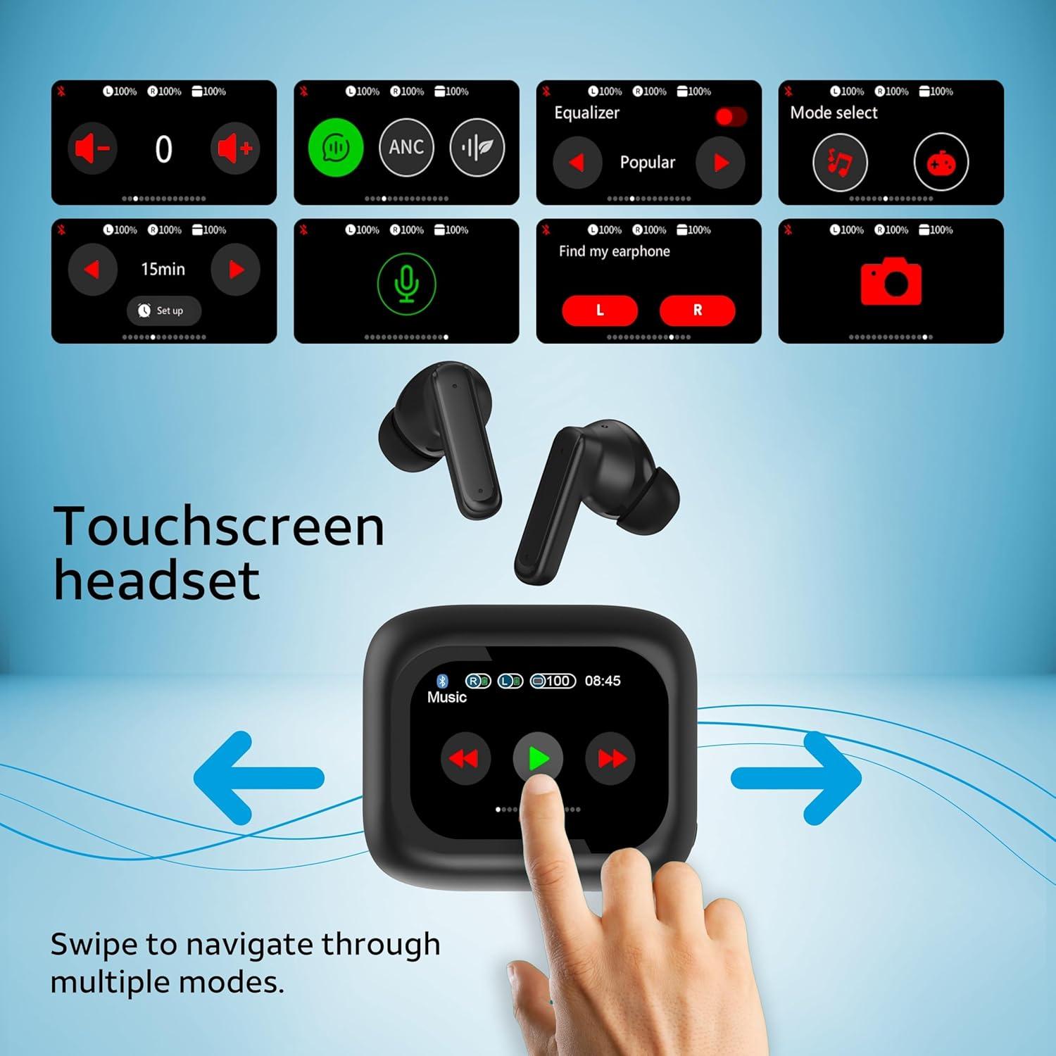 Auriculares Inalámbricos AT&T Mellow Vue Negro con Estuche Carga