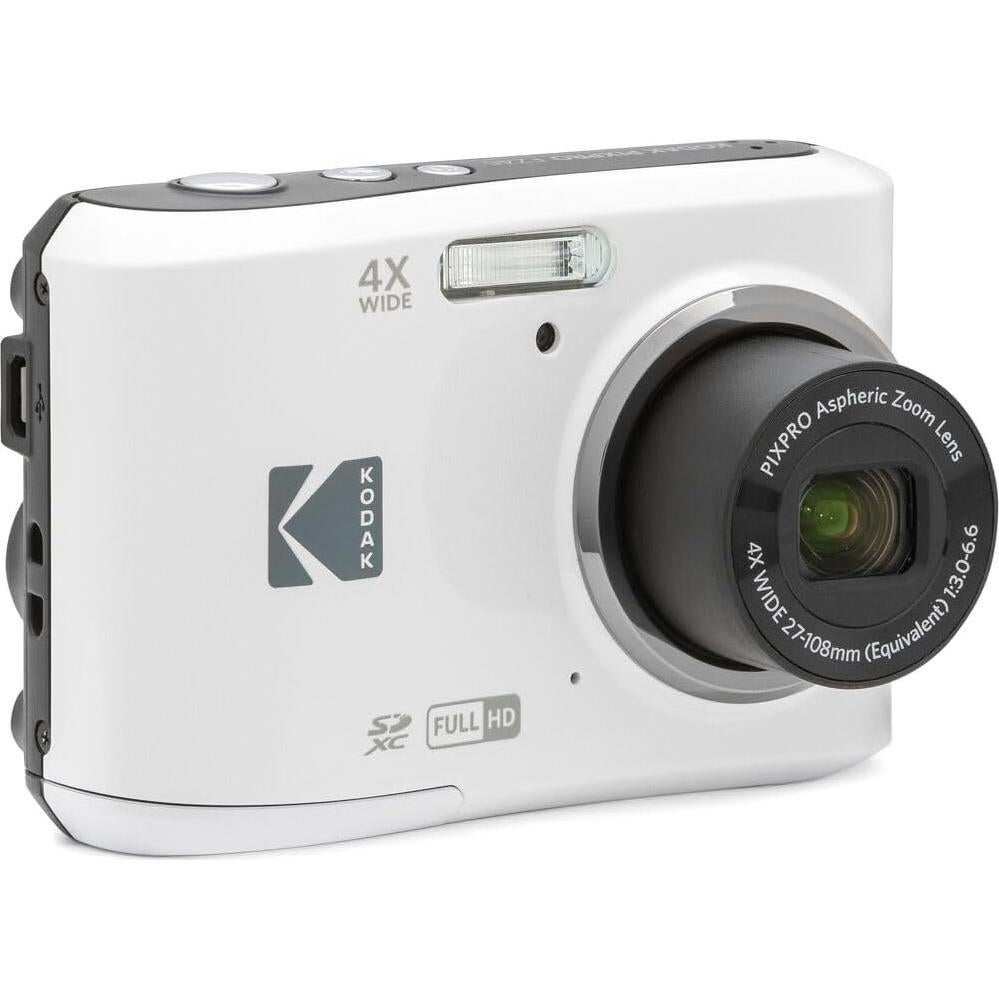 Cámara Digital Kodak Pixpro FZ45 + Accesorios 32GB Blanco