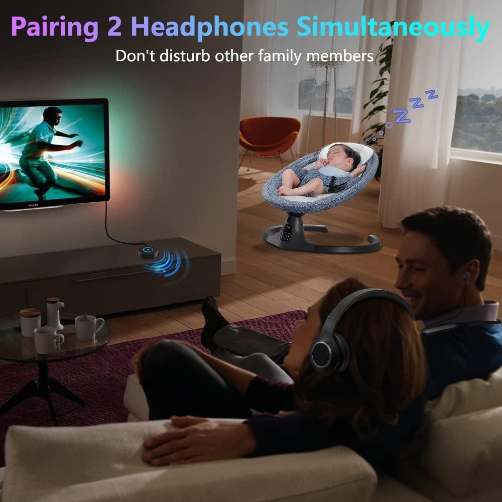 Transmisor Receptor Bluetooth 5.3 Golvery BTI-018 2 en 1