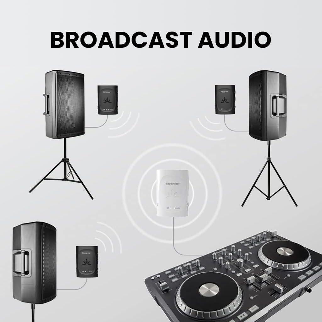 Transmisor de Audio Inalámbrico Avantree Audiplex con 3 Receptores