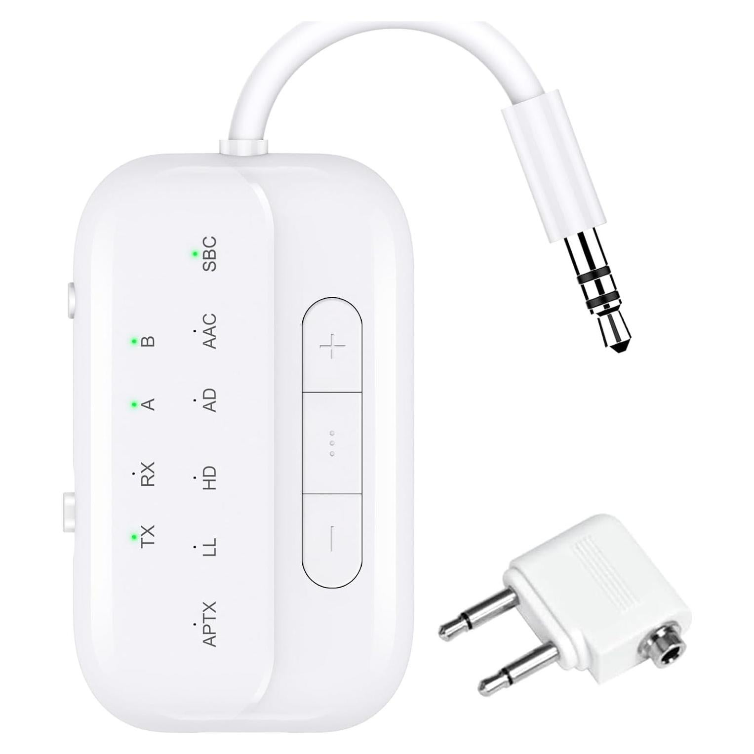 Transmisor Receptor Bluetooth 5.4 Beeitzie B101 2-en-1 AUX