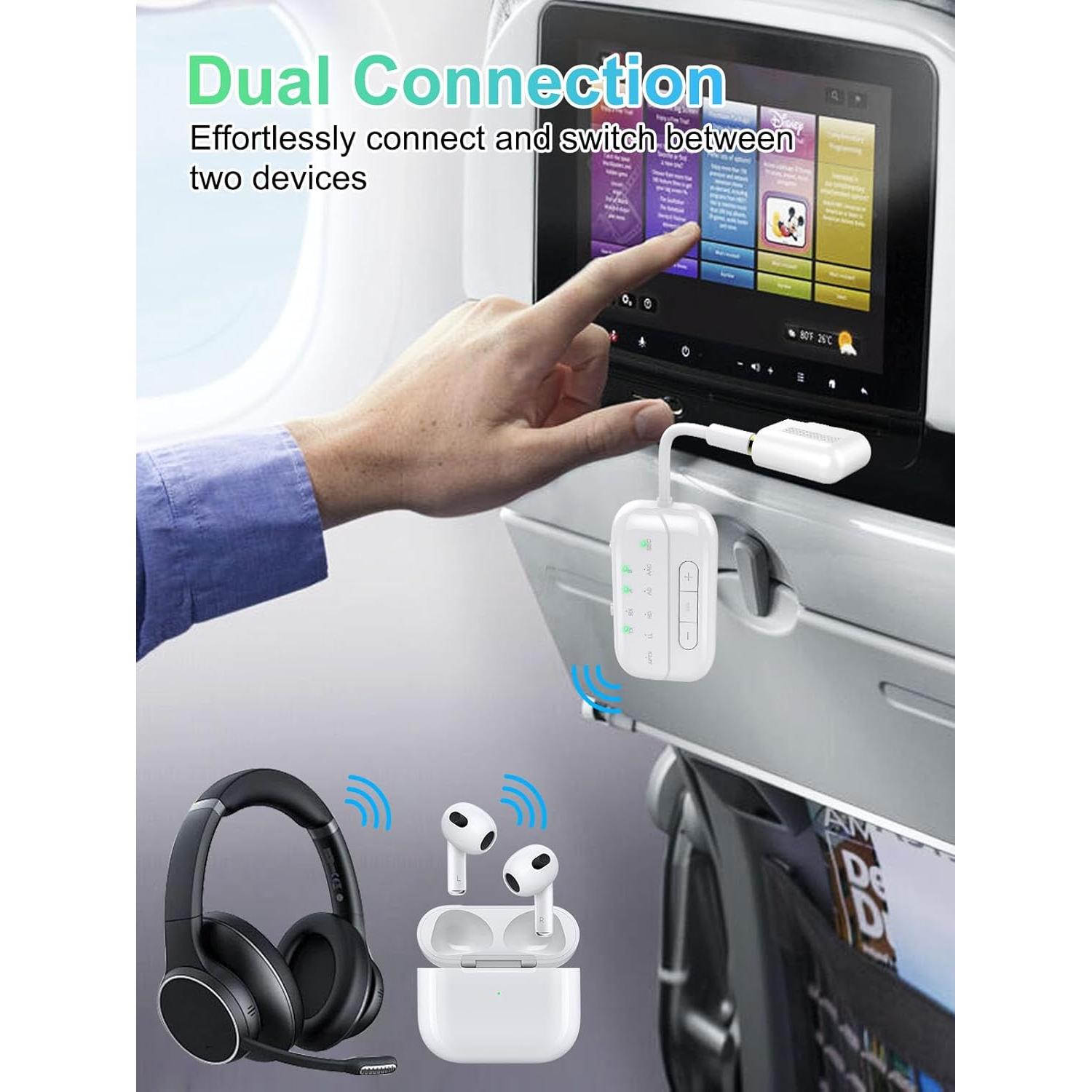 Transmisor Receptor Bluetooth 5.4 Beeitzie B101 2-en-1 AUX