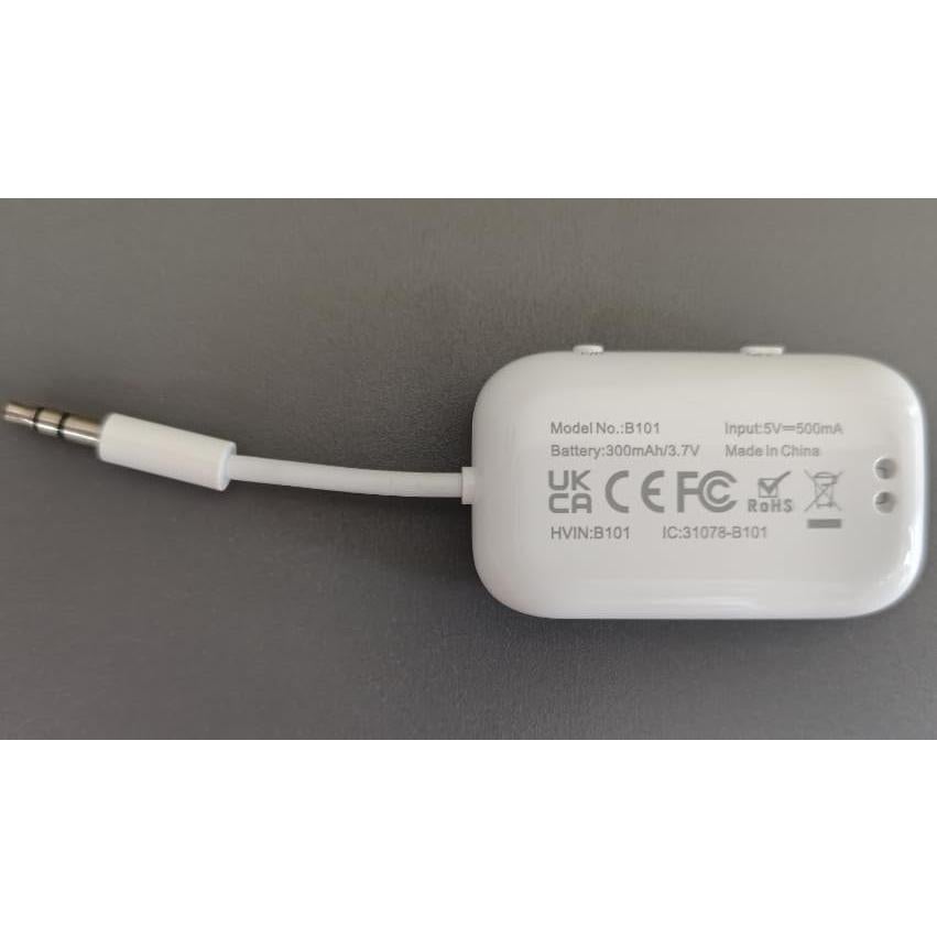 Transmisor Receptor Bluetooth 5.4 Beeitzie B101 2-en-1 AUX