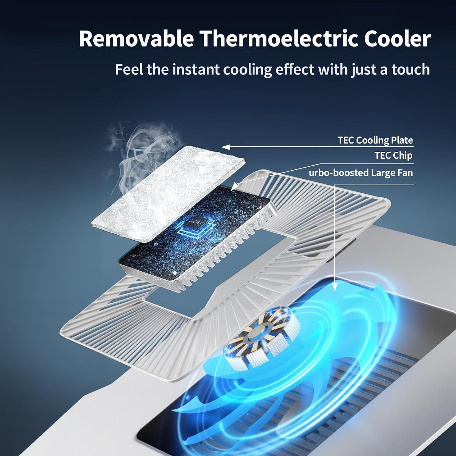 Soporte de Enfriamiento para Laptop Yiodelu - Peltier 12-19"