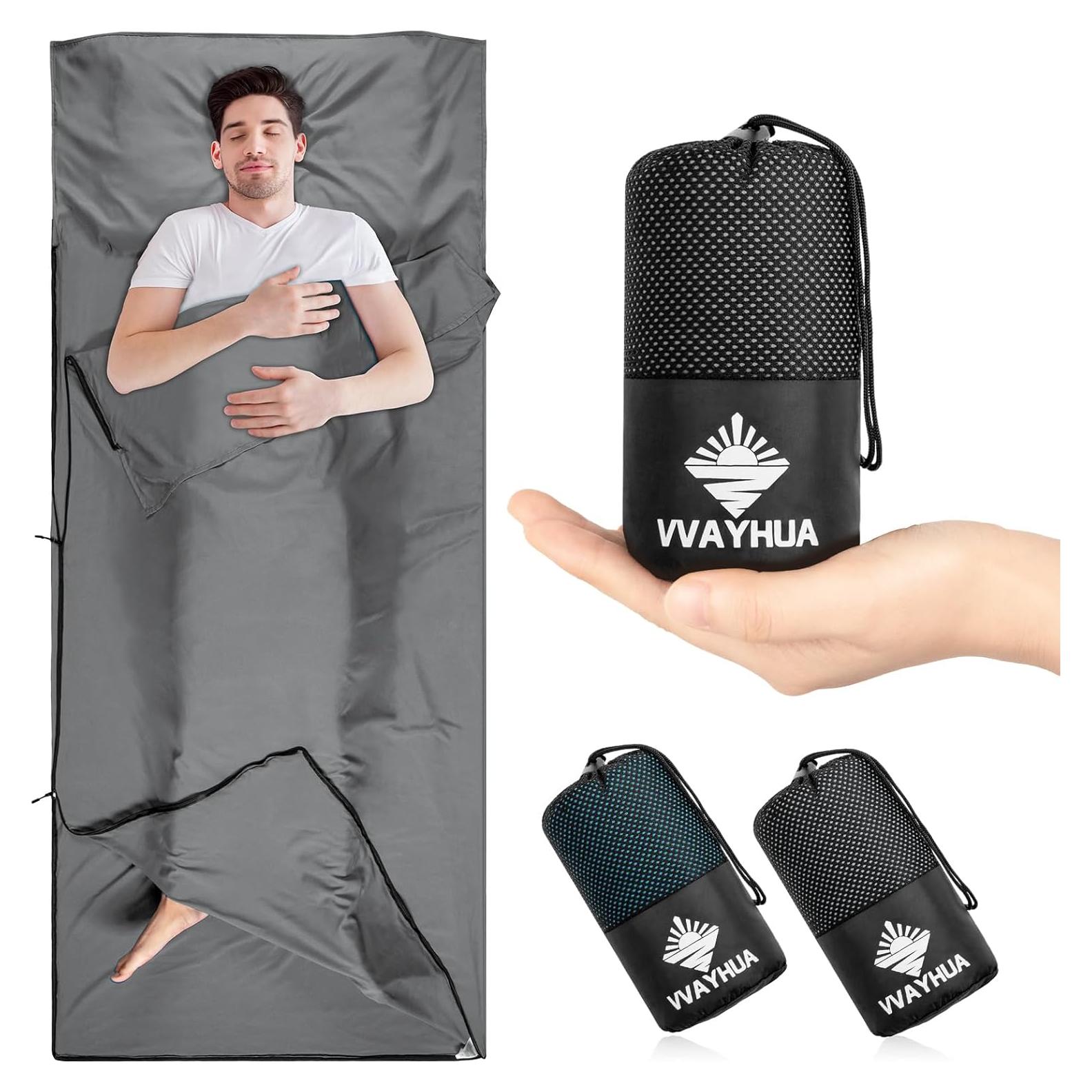 Forro de Saco de Dormir VVAYHUA de Satén Ultraligero 220x90cm