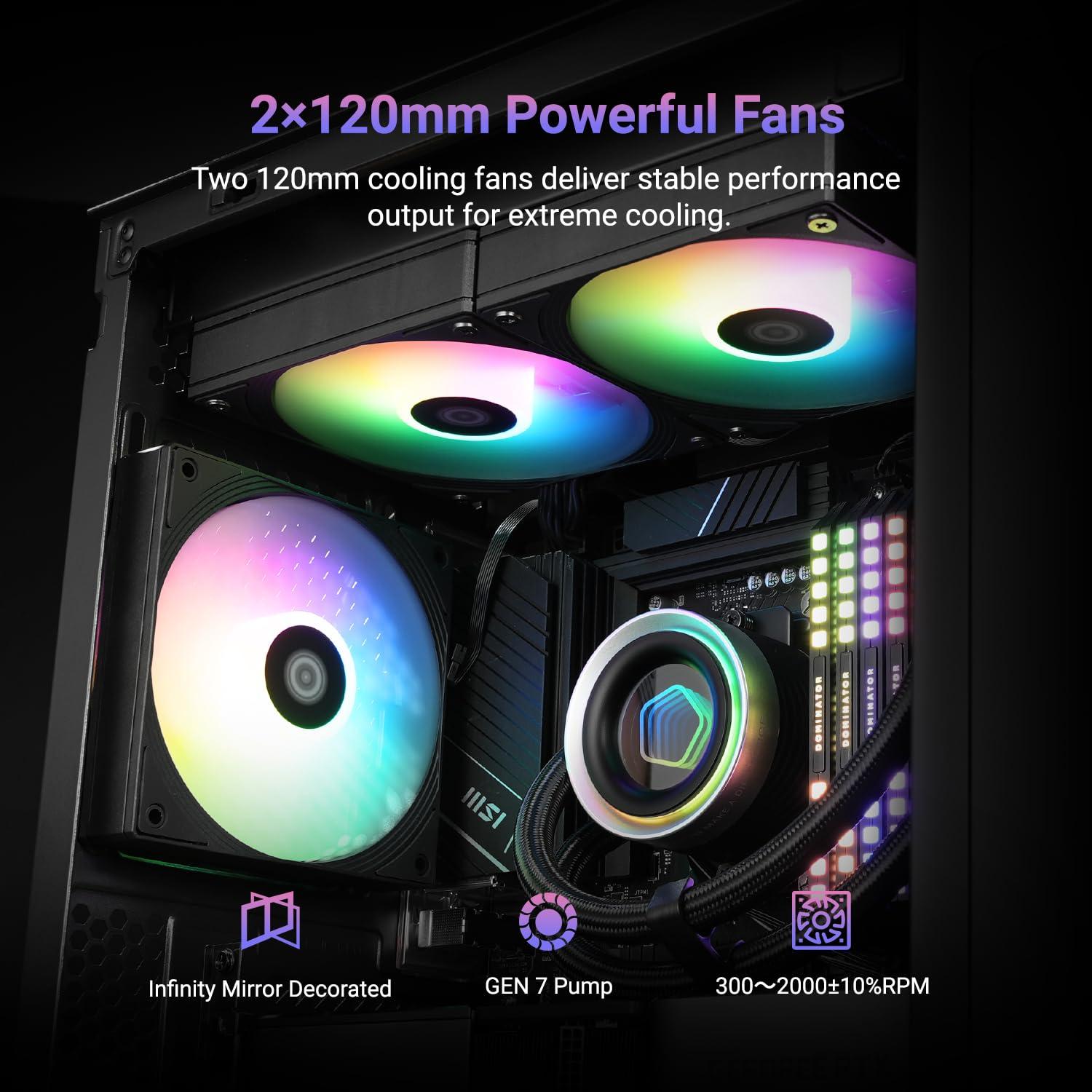 Enfriador de CPU Líquido ID-COOLING FX240 INF 240mm ARGB