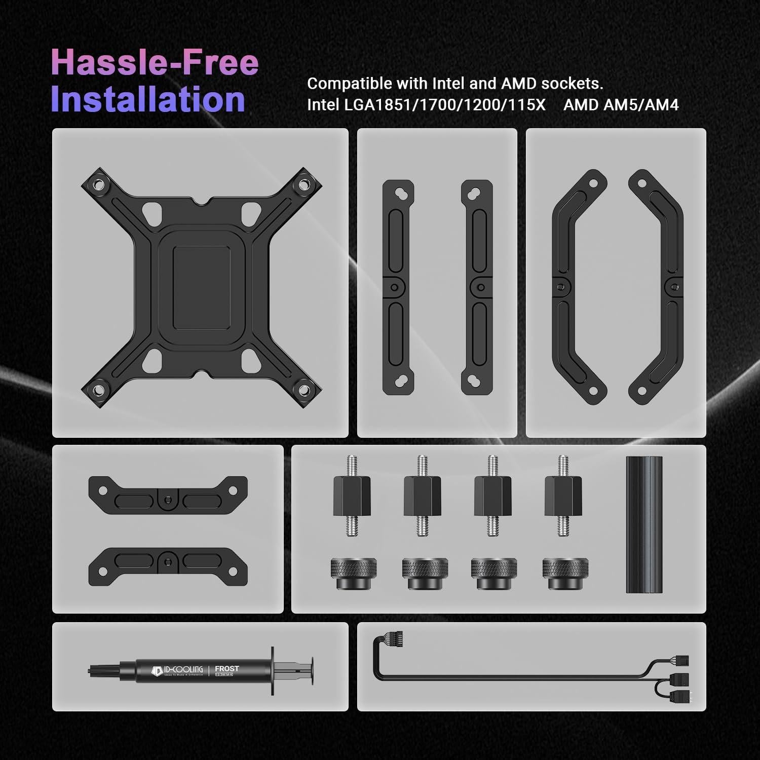 Enfriador de CPU Líquido ID-COOLING FX240 INF 240mm ARGB