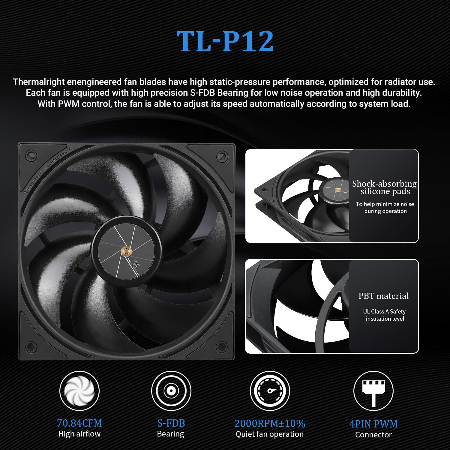 Enfriador Líquido AIO Thermalright FW PRO 360mm Negro