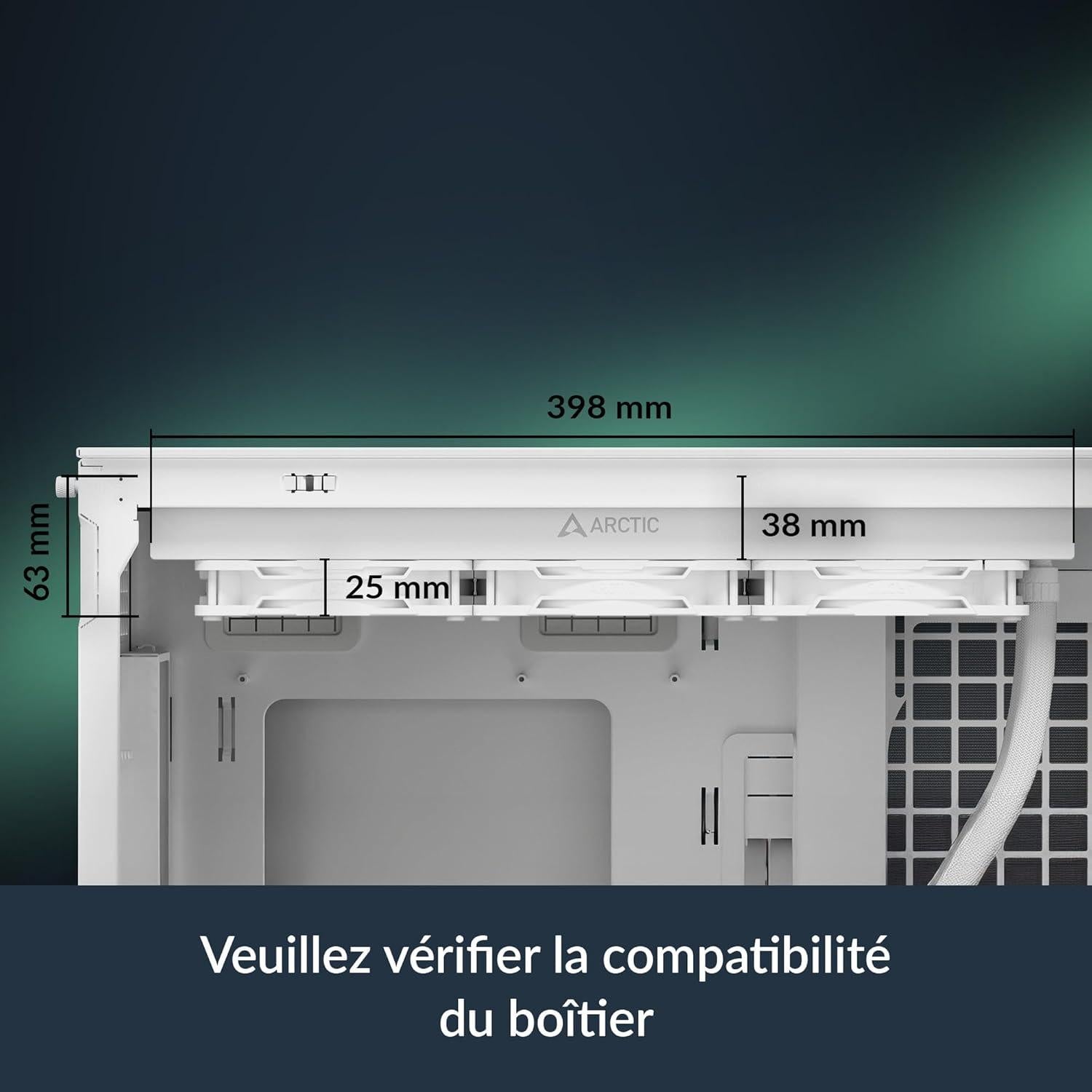 Enfriador de CPU AIO ARCTIC Liquid Freezer III Pro 360 A-RGB Blanco