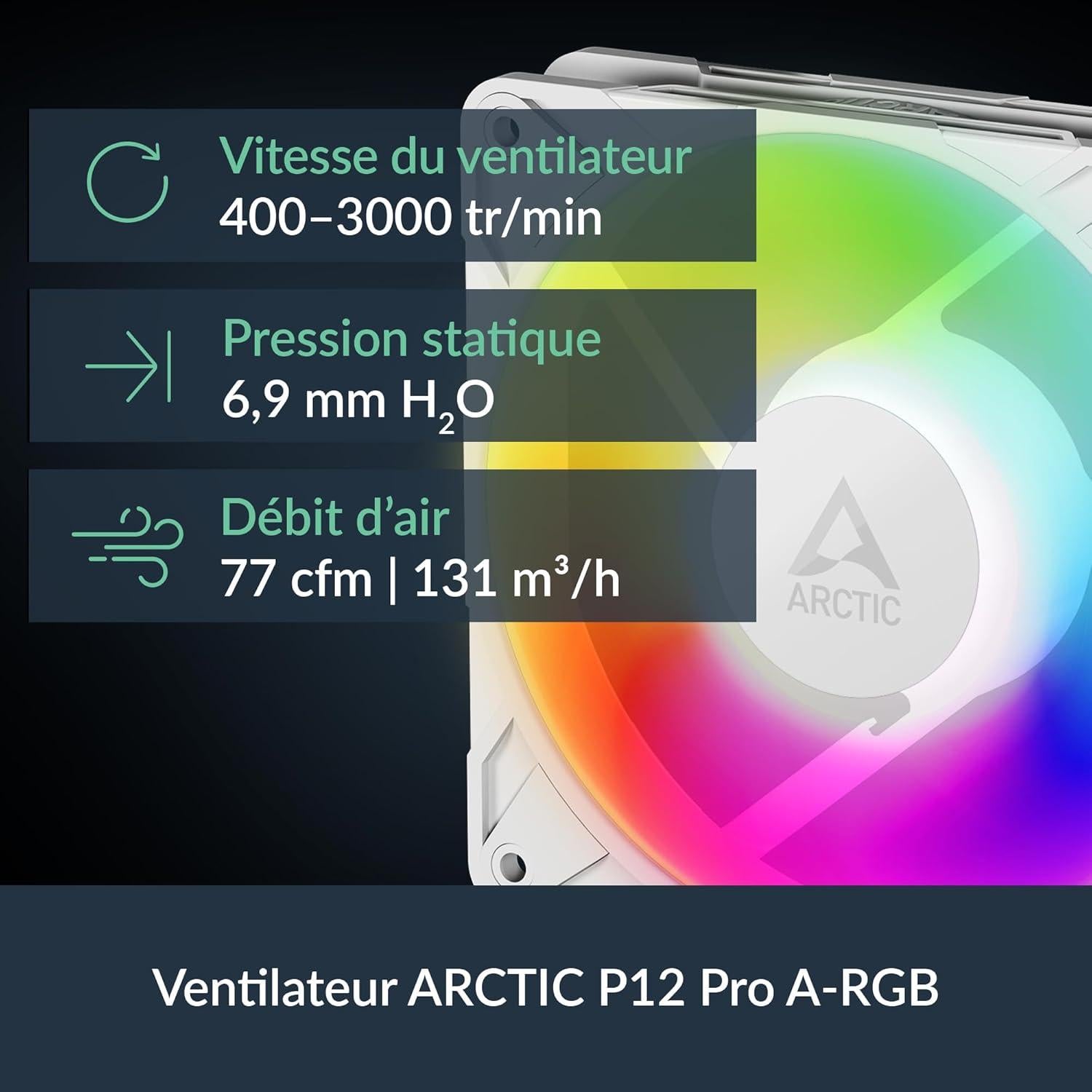 Enfriador de CPU AIO ARCTIC Liquid Freezer III Pro 360 A-RGB Blanco