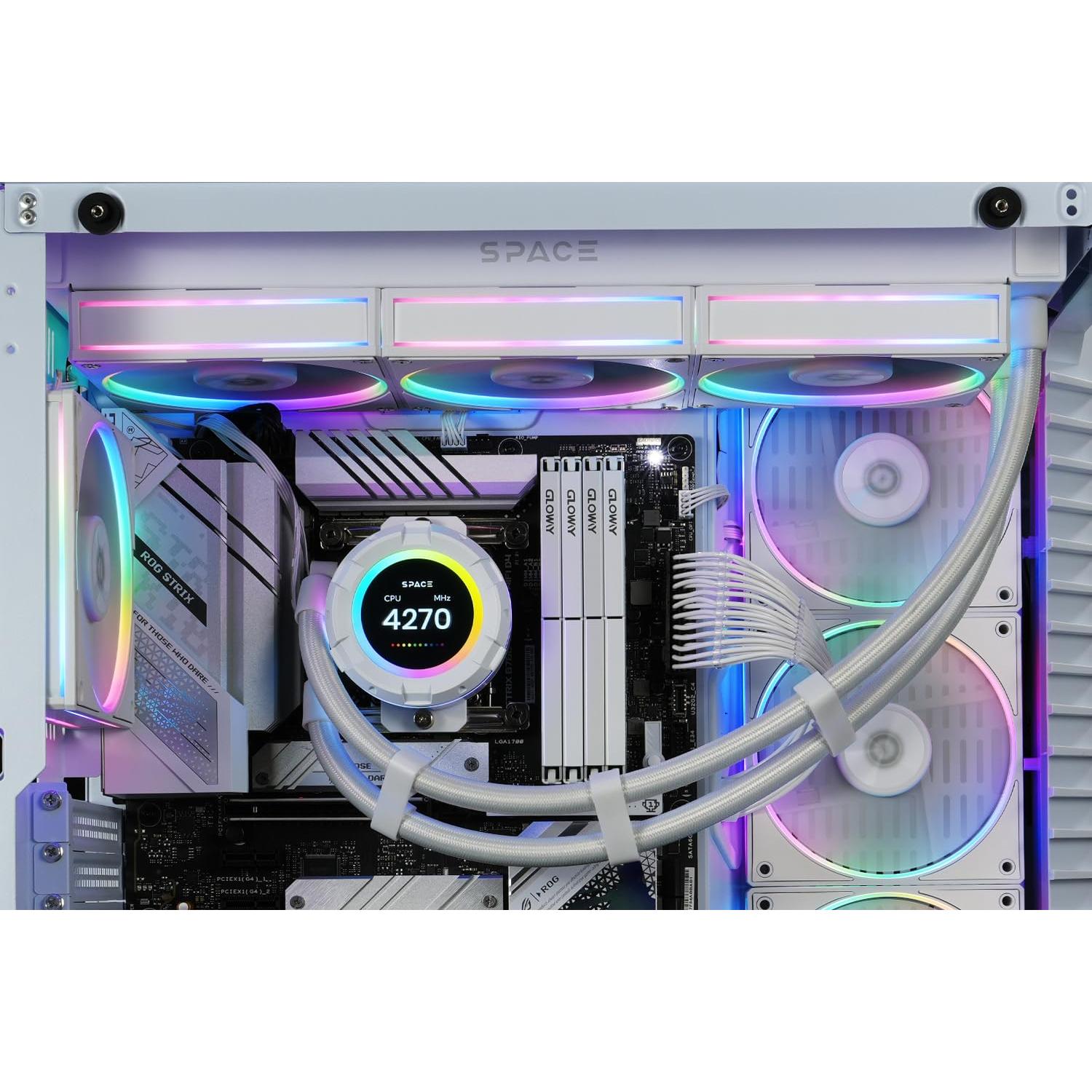 Enfriador Líquido de CPU ID-COOLING SL360 Blanco AIO 360mm