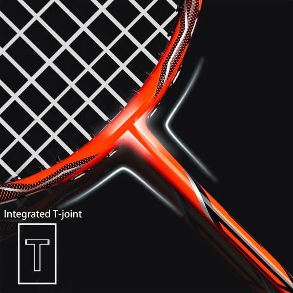 Raquetas de Bádminton WOED BATENS Fibra de Carbono 4 Pzas